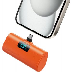 Lbgwp60-Batterie Externe Pour Iphone 16/15 Series, 5200mah Usb C Power Bank À Charge Rapide Ultra-Compact Et Léger Batterie Portable Écran Lcd Chargeur Portable Pour Iphone 16/15/15plus/15pro Samsung - Neuf
