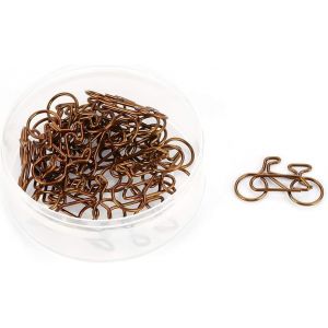 Métal Trombone Vélo Paper Clips Pour Bureau Scolaire Signet Organiser Fournitures De Papeterie20pcs Trombones À Vélo Handcraft Materials Handcraft Materials - Neuf