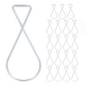 20pcs 64mm Plafond Grille Crochet T-bar Clips Tuile Métal Cintre Goutte Rebond Suspendu Décor Affiche Bannière Maison / Bureau / Salle de classe / Fête - Neuf