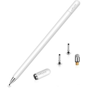 Stylus Pens for Touch Screens, Stylus for iPad, Universal Capacitive Touch Tablet Stylus with Magnetic Cap for Android iPad Pro/Mini/Air/iPhone/Microsoft - White - Neuf
