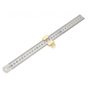 Règle en acier Positionnement de Bloc de Bois Scriber Locator Outil de Mesure de 0300mm Gamme 2630mm Compatible - Neuf