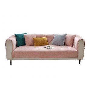 Housse De Coussin De Canap&eacute; Antid&eacute;rapante Rose 70 X 150 Cm - Neuf