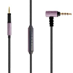 Audio Câble de Remplacement 1,5 m pour Sennheiser Momentum 2 1.0 2.0 3.0 HD 4.40 BT HD4.50 HD4.30i HD 400S 3,5 à 2,5 mm fil de câble avec micro et Contrôle du Volume pour iPhone iOS Android - Neuf