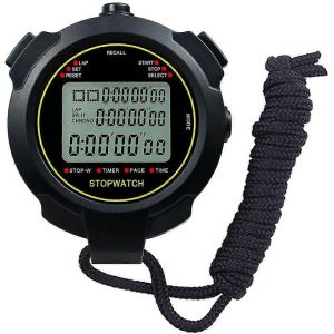 Nouveau Produit,Chronomètre De Sport Chronomètre Tour Divisé Chronomètre Numérique Avec Alarme De Calendrier,Compte À Rebours Grand Écran Antichoc Chronomètre De Sport Pour Nagemi - Neuf