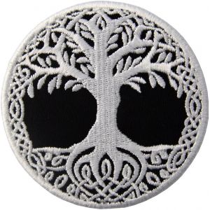 Patch Brodé En Forme D'yggdrasil, L'arbre De Vie Dans Les Pays Nordiques, À Coudre Ou À Coller Au Fer À Repasser - Neuf