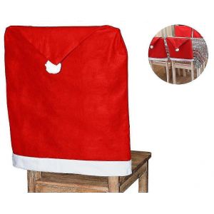 Housses de chaise No&euml;l Set 2/4/12/24 pi&egrave;ces P&egrave;re No&euml;l chapeau No&euml;l d&eacute;coration housses de chaise - Neuf