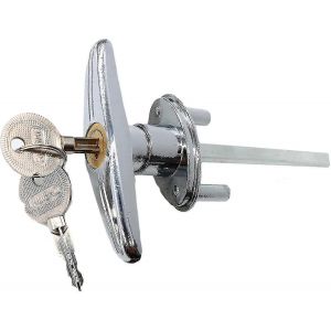 Kit de verrouillage de poign&eacute;e en T &agrave; cl&eacute; de porte de garage avec 2cl&eacute;s,poign&eacute;e de serrure de porte universelle en T - Neuf