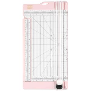 Vaessen Creative 2207-108 Massicot Et Plaque De Rainurage 6&iquest; Pour Scrapbooking, Cr&eacute;ation De Cartes Et Autres Loisirs Cr&eacute;atifs En Papier, Plastique, Blanc, 15,2 X 30,5 Cm - Neuf