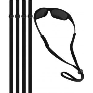 5 Pièces Sangles De Lunettes De Sport, Cordon De Lunettes De Soleil De Sport Réglable, Maintien Fort Elastic Cordon Lunettes, Cordon De Lunettes Antidérapant Pour Femmes, Hommes Et Enfants - Neuf