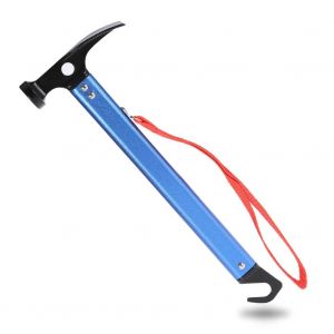 3 Couleurs Portable En Alliage D'aluminium Poign&eacute;e En Plein Air Camping Marteau Tente Cheville Piquet Tireur - Neuf