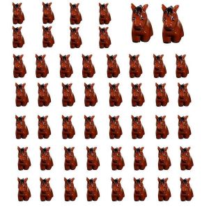 Lot de 50 mini figurines d'animaux de la jungle en résine, miniatures d'animaux minuscules, E - Neuf