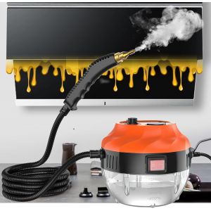 Nettoyeur Vapeur Portable 2500 W - Vapeur Haute Pression 1350Ml Steam Cleaner Haute Température À Pression Avec Têtes De Brosse Multifonctionnelles Pour Cuisine, Salle De Bain, Voiture - Neuf