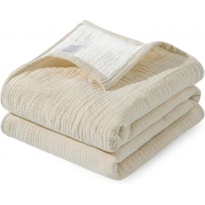 Tianyi-Coton Couvertures D'emmaillotage Mousseline, Langes Coton Bébé Mousseline, Bébé Couvertures D'emmaillotage, Douce Couverture De Mousseline, Carrés De Mousseline Coton, Couverture Pour Bébé (Ka - Neuf