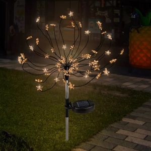 Lampes Solaires En Forme D'&eacute;toile Pour Jardin, Terrasse, All&eacute;e Et D&eacute;coration Ext&eacute;rieure - Neuf