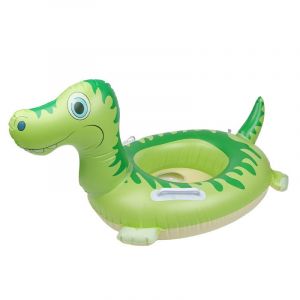 1 bouée gonflable pour piscine, jouet de piscine en forme de dinosaure avec queue sonore, pour garçons et filles, idéal pour l'été, la plage ou les fêtes aquatiques (vert) - Neuf