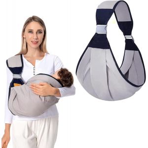 Kalanka-Porte-Bébé Ergo Enveloppant Réglable - Écharpe De Portage Respirante Pour Nouveau-Nés, Bébés Et Tout-Petits Jusqu'à 18 Kg - Neuf