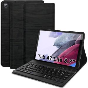 Keyboard Case For Samsung Galaxy Tab A7 Lite 8.7 Inch 2021 (Sm-T220/T225), French Azerty Removable Bluetooth Wireless Keyboard Case Cover For Samsung Tab A7 Lite 8.7 Inch (Tab A7 Lite) - Neuf