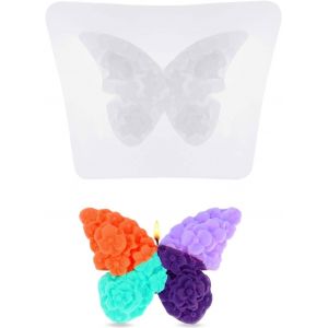 1 Pcs Moule &Agrave; Bougie En Silicone, Moules En Silicone En Forme De Fleur Et De Papillon,Pour Faire Soi-M&ecirc;me Des Bougies,Moule &Agrave; Chocolat,Moule En R&eacute;sine &Eacute;poxy,D&eacute;coration En R&eacute;sine &Eacute;poxy - Neuf