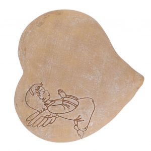 Hjlian Pierre Commemorative Pour Chien En Forme De Cour, Motif Fille Gentille, Resistante Aux Intemperies, En Resine, Pour Loisirs Creatifs, Cadeaux De Deces D'animaux De Compagnie, Jaune - Neuf