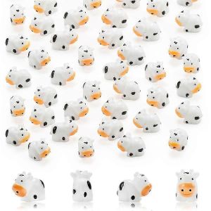 100 pcs mini vache figurines r&eacute;sine vache miniature animaux figurines jardin f&eacute;e miniature mousse landsc - Neuf