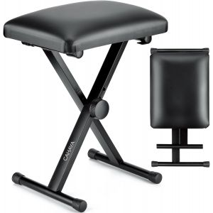 ChenQuanSarl-Banc De Piano Réglable En Hauteur De Style X Pour Clavier, Siège De Cha Rembourré Pour Clavier Électronique Et Piano Numérique, Noir Cy0333 - Neuf