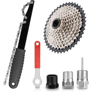 Subzonal-D&eacute;monte Cassette V&eacute;lo Chain,5 Pi&egrave;ces Outil Retrait Cassette De V&eacute;lo Kit,Universel D'extracteur Cassette,Extracteur De Manivelle,Pour Cassettes 7 8 9 10 11 Et Autres Bagues De Blocage Cassett - Neuf