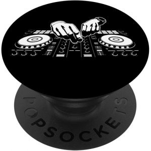 Tlp-Disc Jockey Popsockets Popgrip - Support Et Grip Pour Smartphone/Tablette Avec Un Top Interchangeable - Neuf