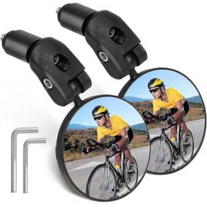 Miroir De V&eacute;lo, Miroir De V&eacute;lo 360 Miroir Convexe R&eacute;glable2pcs V&eacute;lo Vue Arri&egrave;re Mir - Neuf