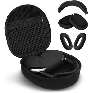 Étui De Protection 3 En 1 Et Sac De Transport Pour Casque Apple Airpods Max, Coussinets Anti-Rayures, Oreillettes, Bandeau, Accessoires Pour Apple Airpod Max (Noir)[ECO5241929] - Neuf