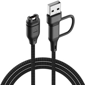 Letnerny-Chargeur De Montre 2 En 1 Pour Garmin Fenix 6 7 7x 7s 8 E Solar, Forerunner 265 255 245 965 955 165 55, Vivoactive 5 4, Venu 3 Sq, Instinct, Epix Pro, Tactix - Neuf