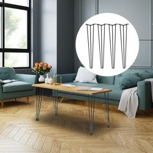 18 Pouces En Épingle À Cheveux De Pieds De Table, De 4 Pc En Épingle À Cheveux De La Table De Jeu De Jambes, De L'acier En Épingle À Cheveux Jambes Avec 3 Heavy Duty Tiges, Les Pieds Des Meubles - Neuf