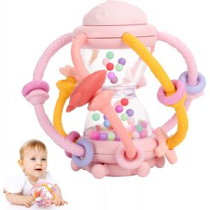 Mdy-Jouet Bebe 6 Mois, Jouet Hochet Bebe Pour 3 Mois, Jeux D¿Eveil Balle Sensorielle Bebe 0-6 Mois Cadeau Naissance Fille Et Garçon 9 12 Mois Fille Et Garçon - Neuf