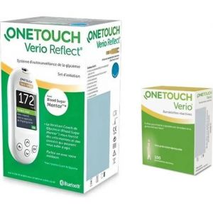 Lecteur One Touch Reflect + Bandelettes Verio Boite De 100 - Neuf