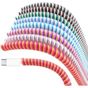 Protecteur de Câble/Gaines de câbles/Gaine Cable/Protege Cable Animaux/Protege Cable Iphone/Cable Management, 8 PCS Protege Cable Chargeur pour Iphone Android Cable Micro USB Casque Écoute - Neuf