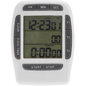 Minuterie De Cuisson De Cuisine À Trois Canaux Portable Numérique Multicanal 3 Canaux Minuterie Lcd Précis Tim - Neuf