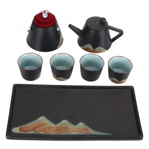 Hjlian Service A The Kung Fu En Ceramique Fait A La Main, Theiere, Tasse A The, Plateau, Cadeau, Decoration De La Maison - Neuf