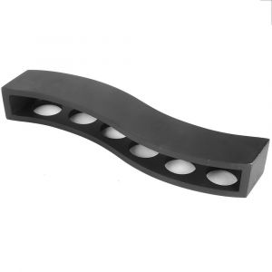 (Noir Sshaped 6 Trous)Porte-Go Belets Porte-Verres En Bois Noir Pour Hom - Neuf
