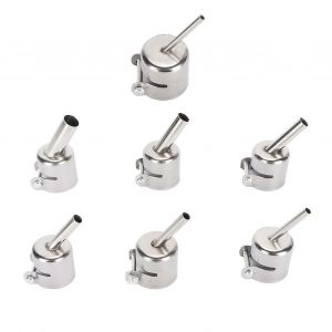 7pcs Buses De Pistolet Thermique Vis De Verrouillage En Alliage D'aluminium Pointes De Pistolet &Agrave; Air Chaud De Haute Pr&eacute;cision Pour La S&eacute;rie 850 850a 852 852d - Neuf