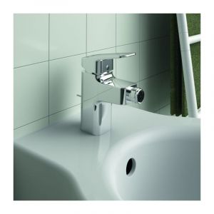 Ideal Standard - Ceraplan Mitigeur De Bidet Bd278aa s&eacute;illie 94 Mm, Chrom&eacute;, Avec Garniture De Vidange En M&eacute;tal Et Fixation Easyfix - Neuf