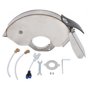 XYONG Ensemble de capots anti-poussiere pour meuleuse d'angle, protection de securite en metal avec cles et tuyau 170 mm x 48 mm - Neuf