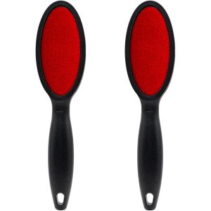 JGD-Lot de 2 brosses &agrave; peluches, double face, en velours, pour enlever les poils et les poils d'animaux, brosse &agrave; peluches en velours, r&eacute;utilisable, pour v&ecirc;tements, canap&eacute;s - Neuf