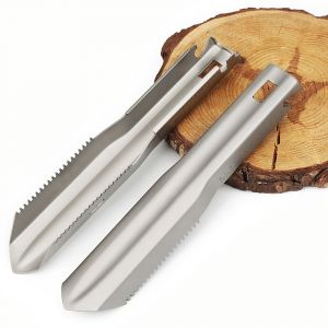 Pelle à Main En Titane UltraléGèRe, Truelle De RandonnéE Multi-Outils Avec Pochette De Transport Pour Le Jardinage, La RandonnéE, Le Camping, Creuser - Neuf