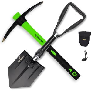 Nouvelhorizonstore-Set : Pelle Pliante Ks1 & Mini Pioche Pf400 &iquest; Kit Indispensable Pour Jardinage, Camping Et Survie - Neuf