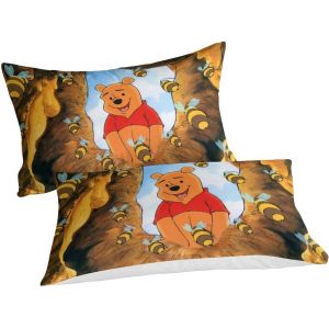 Winnie The Pooh Housse De Couette Imprim&iquest;&iquest;E En D Avec Taies D'oreiller Et Housse De Couette &iquest;&iquest; Fermeture &iquest;&iquest;Clair Dissimul&iquest;&iquest;E Parure De Lit Super Douce Et - Neuf