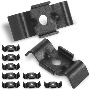 Mevronisshop-10 Pi&egrave;ces Kit De Fixation Pour Cl&ocirc;ture Double Fil, Supports De Panneaux, Fixations Pattes De Serrage, Accessoires Et Supports Pour Panneaux De Cl&ocirc;ture Double Fil - Neuf