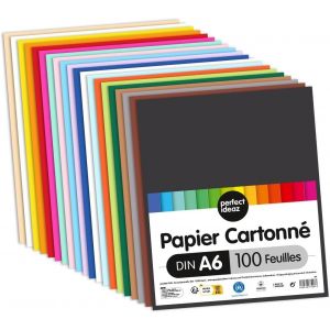 Yemaesre-100feuilles De Carton Photo Din-A6, Carton De Bricolage, Teinté Dans La Masse, En 20 Coloris Différents, Grammage 300 G/M², Feuilles À Qualité Élevé - Neuf