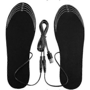 Semelles Chauffantes Usb (Taille L 40-44) Pour Chaussures, Tapis Chauffant Pour Les Pieds, Semelles Chauffantes Électriques, Semelles Thermiques Chaudes Et Lavables - Neuf