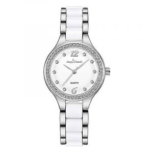 Montres pour femmes en c&eacute;ramique, &eacute;l&eacute;gantes et luxueuses, &agrave; quartz, &eacute;tanches, en acier inoxydable. - Neuf