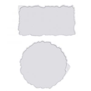 Kit De Moule En Silicone De Plateau De 2 Pi&egrave;ces Moules De Plateau En R&eacute;sine &Eacute;poxy Irr&eacute;guli&egrave;re Pour L'artisanat De Bricolage (Rectangle + Rond) - Neuf