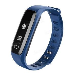 Montre Connect&eacute;e G15 Avec Moniteur De Fr&eacute;quence Cardiaque Pour Ios Et Android - Bleu - &Eacute;cran Oled 0,86"", &Eacute;tanche, Suivi D'activit&eacute; - Neuf